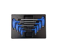 King Tony 922108MR - Llave hexagonal para el carro de herramientas, conjunto de 8
