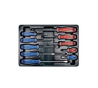 King Tony 931110MR - Destornillador para carro de herramientas, conjunto de 10