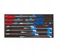 KING TONY 990145CRV Módulo de vasos Torx 1/2 y de llaves macho Torx para carro 26 piezas para profesionales y aficionados al bricolaje, ideal para trabajos precisos y montaje