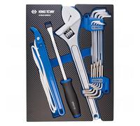 King Tony 990221MRE01 Módulo de espuma + alicates Pp Llaves Y Macho para bricolaje y profesionales, ideal para tareas de reparación e instalación, 21 piezas
