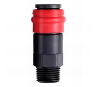 KING TONY SY0333M M7 Conector rápido compuesto de 3/8" macho adulto para uso diario práctico, Conector rápido compuesto 3/8" macho