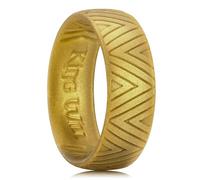 King Will Alianza de boda de silicona para hombre, anillo ultrafino de 1,8 mm con brillo metálico, diseño interior de agarre cómodo, anillo de goma hipoalergénico para gimnasio, trabajo, tamaño P½ - Z