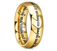 King Will Alianza de boda para hombre, 7/8 mm, anillo de poder mágico, oro/negro/plateado, para hombres y mujeres, altamente pulido, ajuste cómodo, anillo de boda talla 5-15, 9, Titanio, Sin piedras