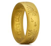 King Will Anillos de boda de silicona para hombre, 6,6 mm de ancho, 1,8 mm de grosor, varios colores, diseño transpirable, ajuste cómodo, tallas 7-13, 9.5, Silicona, Sin piedra preciosa