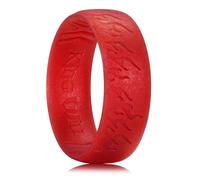 King Will Anillos de boda de silicona para hombre, 6,6 mm de ancho, 1,8 mm de grosor, varios colores, diseño transpirable, ajuste cómodo, tallas 7-13, Silicona, Sin piedras preciosas