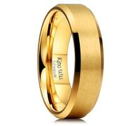 King Will BASIC 5MM/6MM/7MM Silver Titanium Ring Wedding Ring For Men Women Couple Ring Brushed/Matte Domed/Step Edge Comfort Fit
