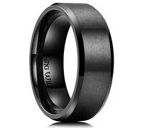 King Will BASIC 5MM/6MM/7MM Silver Titanium Ring Wedding Ring For Men Women Couple Ring Brushed/Matte Domed/Step Edge Comfort Fit