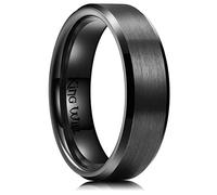 King Will BASIC,Anillo de boda de titanio plateado de 5 mm, 6 mm, 7 mm, para hombres y mujeres, Titanio, Sin piedras preciosas
