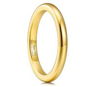 King Will GLORY - Anillo de boda de carburo de tungsteno para hombre, chapado en oro rosa de 4 mm, 6 mm, 8 mm, alto pulido, ajuste cómodo, anillo de boda, S 1/2(60.8mm), Tungsteno Carburo de tungsteno