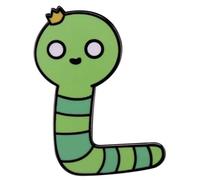 King Worm Worms Come Along With Me Adventure Time Jake Finn - Pin esmaltado de dibujos animados de 3 cm, 1.2 Inches, Esmalte, Esmalte