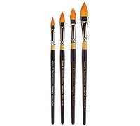 KINGART Cepillo, Negro, Juego de 4