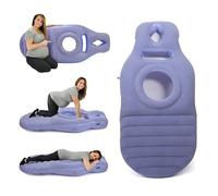 Kingbar Almohada Inflable para El Embarazo, Almohada De Maternidad con Orificio para El Abdomen, para Un Soporte óptimo Durante El Sueño Y Soporte para La Barriguita, Blau