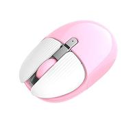 KingbeefLIU Ratón inalámbrico recargable Bluetooth 2.4GHz silenciador ratón para el hogar oficina fuente de ordenador rosa
