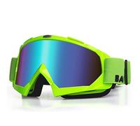KINGBIKE Gafas de Motocross Profesionales, Gafas para MTB/Dirt Bike/ATV, Unisex para Adultos y Jóvenes (L, Verde)