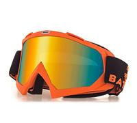 KINGBIKE Gafas de Motocross Profesionales, Gafas para MTB/Dirt Bike/ATV, Unisex para Adultos y Jóvenes (L, Naranja)