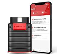 KINGBOLEN EDIAG OBD2 Diagnosis Escaner, Diagnosis Coche Multimarca Completo del Sistema con Prueba Activa,Codificación ECU,Auto-Vin, Lector obd2 Bluetooth más de 15 Funciones para Android & iPhone