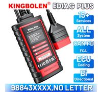 KINGBOLEN EDIAG PLUS THINKCAR ThinkDiag 2, Escáner OBD2 de Sistema Completo con Protocolo CanFD, 15 Servicios de Reinicio, 1 Año de Actualización Gratuita, Codificación Bidireccional de ECU, THINKDIAG