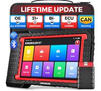 KINGBOLEN K7 OBD2 Escáner, Herramienta de Diagnóstico Escaneo Coche, Bidireccional Maquina Diagnosis Coche, Codificación ECU Online,31+ Servicios，Actualización Gratuita de por Vida