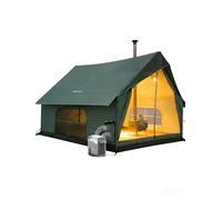KingCamp 4-5 Personas Tienda,8 m² Tienda Casa con Abertura para Chimenea & AC - 210g TC Tienda Impermeable, 2 Puertas 4 Ventanas, con Tejido Ignífugo, para Camping Familiar, Glamping Festivales