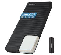 KingCamp Colchoneta Autoinflable Camping 3D 7,5cm R-7,5 198x76cm | Inflable, Compacta, Robusta, Estable, 4 Estaciones, Silenciosa, Impermeable, para Tienda Coche Cama Huéspedes Glamping Negro