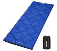 KingCamp Colchoneta para Cama De Campo Plegable, Cojín para Cama De Camping con Sistema Antideslizante (Puntos Y Correas), Mezcla Algodón/Poliéster, Transpirable Y Lavable, para Camping