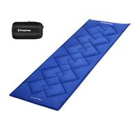 KingCamp Colchoneta de Camping, Cómoda, Antideslizante, Ligera y Compacta | 350g/m² Fibra de Poliéster, 4 Correas de Esquina, Lavable, Versátil, Suave, para Camas Plegables y Tumbonas de Camping