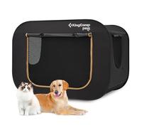 KingCamp Jaula para perros XXL para interiores y exteriores, tienda de campaña desplegable para mamá con cachorros, caja de viaje plegable para perros con tela Oxford 600D duradera, malla transpirable
