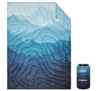 KingCamp Manta Camping Ultraligera,Compacta,Impermeable,Manta de Viaje con Botones 200x145 cm,Multiusa para Viaje, Senderismo, Oficina, Parque, Aviones,Azul