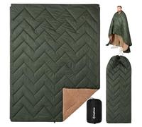 KingCamp Manta de camping al aire libre, forro polar sherpa cálido para todo tipo de clima, manta de viaje, para interiores, viajes, senderismo, picnic, playa, senderismo, coche, camping e interior