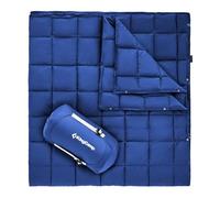 KingCamp Manta de Camping Ultraligera para Exteriores, 203× 213 CM XXL, Manta de Multifuncional, Cálida, Manta de Dormir con Botón a Presión, para Dormir para Picnics, Coches, Aviones