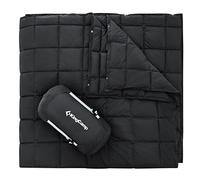 KingCamp Manta de Camping Ultraligera para Exteriores, 203× 213 CM XXL, Manta de Multifuncional, Cálida, Manta de Dormir con Botón a Presión, para Dormir para Picnics, Coches, Aviones