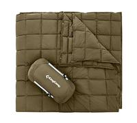 KingCamp Manta de Camping Ultraligera para Exteriores, 203× 213 CM XXL, Manta de Multifuncional, Cálida, Manta de Dormir con Botón a Presión, para Dormir para Picnics, Coches, Aviones