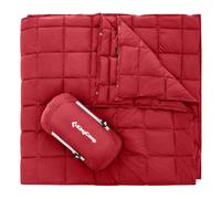 KingCamp Manta de Camping Ultraligera para Exteriores, 203× 213 CM XXL, Manta de Multifuncional, Cálida, Manta de Dormir con Botón a Presión, para Dormir para Picnics, Coches, Aviones