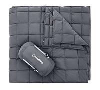 KingCamp Manta de Camping Ultraligera para Exteriores, 203× 213 CM XXL, Manta de Multifuncional, Cálida, Manta de Dormir con Botón a Presión, para Dormir para Picnics, Coches, Aviones