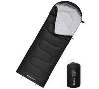 KingCamp Saco de Dormir de Verano para niños y Adultos Ligero y Compacto Negro L