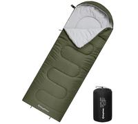 KingCamp Saco de Dormir de Verano para niños y Adultos Ligero y Compacto Oliva R