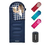KingCamp Saco de Dormir para niños, con Forro de Franela, para Clima frío, 3-4 Estaciones, para Adolescentes, jóvenes, niños, niñas, Camping, Senderismo, mochileros, Impermeable, Ligero y Compacto,
