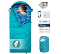Kingcamp Saco de Dormir para niños, Saco de Dormir de Franela al Aire Libre, Multifuncional, portátil, cálido y cómodo, Impermeable, Plegable, Ideal para Camping, Viajes y Actividades