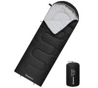 KingCamp Saco de Dormir Ultraligero de Momia Grande Individual para Adultos Camping Montaña Portátil Bolsa de Compresión Verano 220 x 75cm