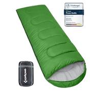 KingCamp Saco de Dormir Ultraligero de Momia Grande Individual para Adultos Camping Montaña Portátil Bolsa de Compresión Verano 220 x 75cm