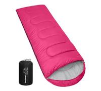 KingCamp Saco de Dormir Ultraligero de Momia Grande Individual para Adultos Camping Montaña Portátil Bolsa de Compresión Verano 220 x 75cm