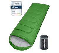 KingCamp Saco de Dormir Ultraligero de Momia Grande Individual para Adultos Camping Montaña Portátil Bolsa de Compresión Verano 220 x 75cm