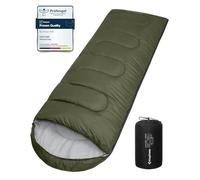KingCamp Saco de Dormir Ultraligero de Momia Grande Individual para Adultos Camping Montaña Portátil Bolsa de Compresión Verano 220 x 75cm
