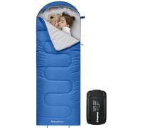 KingCamp Saco de Dormir Ultraligero de Momia Grande Individual para Niños Camping Montaña Portátil Bolsa de Compresión Verano 165 x 70cm