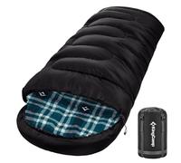 KingCamp Saco de Dormir Unisex para Adultos, Invierno, 300 g, Color Negro, L, 230 x 90 cm