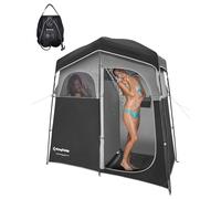 KingCamp Tienda de campaña privada portátil desplegable para Refugio de privacidad, Unisex, Negro/Gris (Black/Medium Grey), 2 Rooms