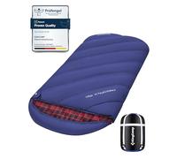 KingCamp XXL Saco de Dormir de Franela Extra Grande Ligero y Cómodo para Invierno - Calído para Adultos, Camping, Viaje y Aire Libre