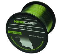 Kingcarp - Carretes de 1.27 kg de carpa de camuflaje verde a granel extra fuerte monofilamento carpa y espécimen gruesa línea de pesca - viene en 10, 12, marrón, 576m of 20lbs to 0.40mm