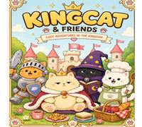 KINGCAT & FRIENDS: A Cute Fantasy Cat Coloring Book for Relaxation and Stress Relief