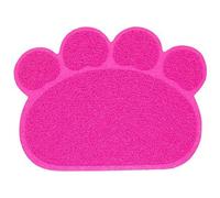 KINGCOO Estera de Arena para Gato, Impermeable Antideslizante Garra Conformado Alfombrilla para Arenero Estera para Caja de Arena de Mascotas,PVC,30cm x 40 cm (Rosado)